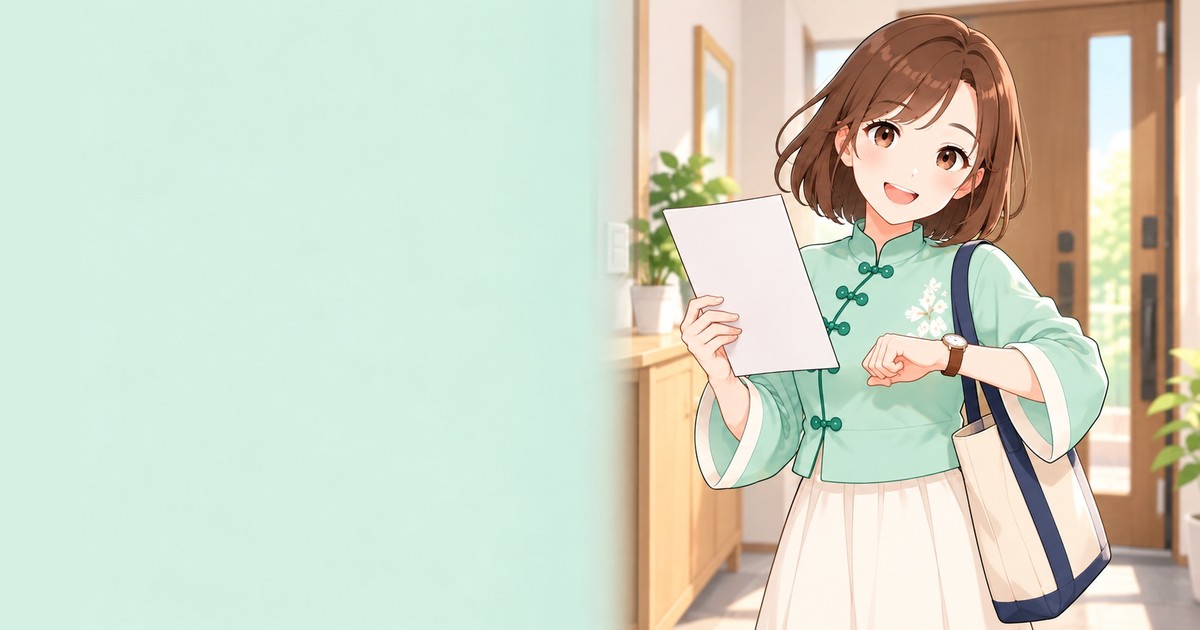 試験の朝に持ち物を確認するLULU