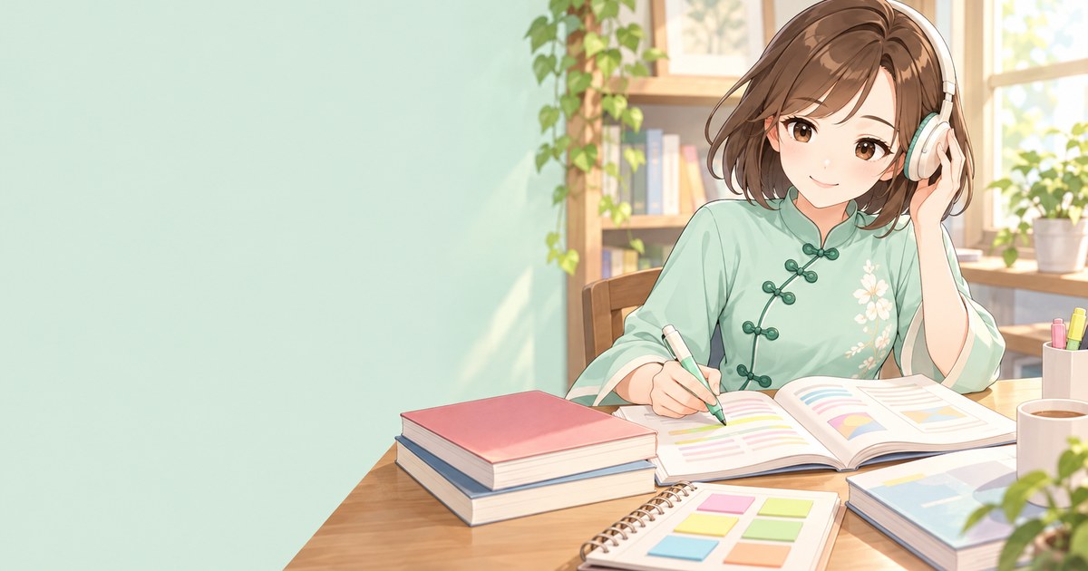 日本語教員試験の勉強をするLULU